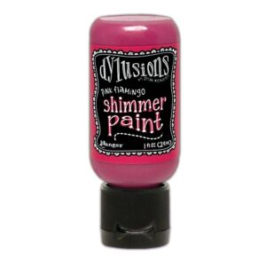 Ranger Dylusions Shimmer Paint 1oz. Pink Flamingo