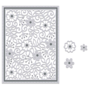 Sue Dix Filigree Floral Panel Sweet Dixie Cutting Die
