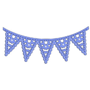 Sue Dix Floral Bunting Sweet Dixie Cutting Die