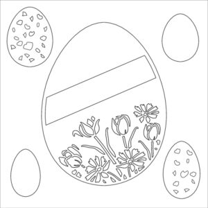 Easter Eggs Majemask Stencil