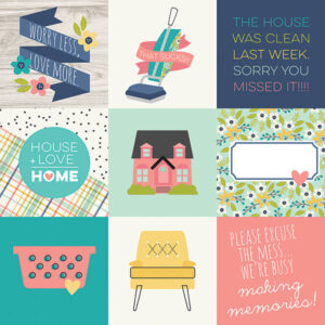 Simple Stories 4x4 Elements About Domestic Bliss Packs Of 10 Sheets