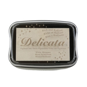 Tsukineko Delicata Ink Pad White Shimmer
