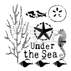 The Crafters Workshop 6x6 Stencil Under The Sea