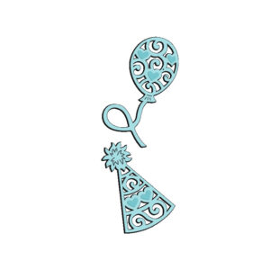 Sue Dix Balloon & Party Hat Sweet Dixie Cutting Die