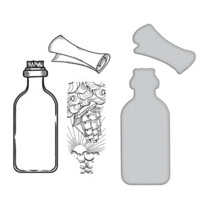 Spellbinders Message In A Bottle Stamp & Die Set