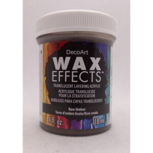 DecoArt Raw Umber 4oz Wax Effects Encaustic Acrylic