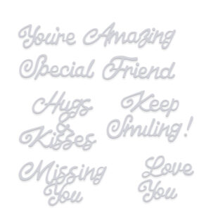 Sue Dix Sentiments Set 1 Sweet Dixie Cutting Die