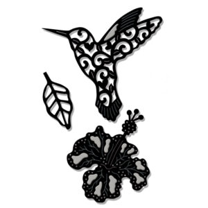 Sue Dix Hummingbird & Flower Sweet Dixie Cutting Die