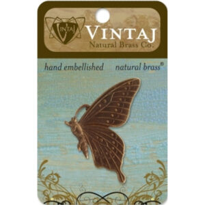 Vintaj Natural Brass Co. 46mm Butterfly Profile