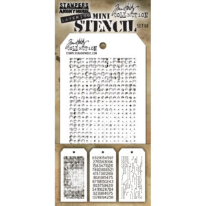 Art Gone Wild Mini Stencil Set 48 (3 Ea.)stencils
