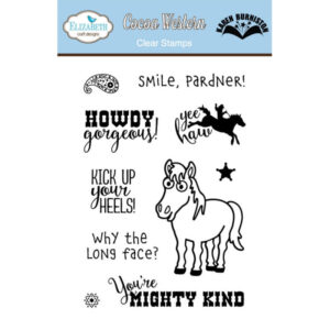 Elizabeth Craft Designs Cocoa Western Clear Stamp