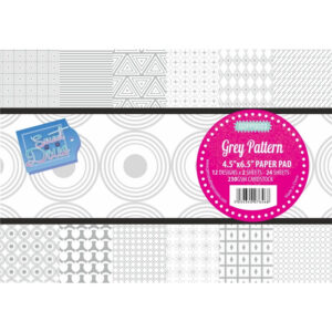World Of Craft Grey Pattern Paper Pad6.5" X 4.5"