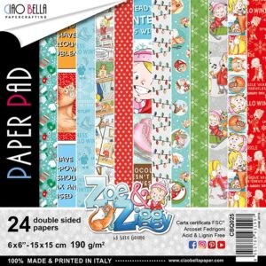 6"x6" Paper Pad Zoe & Ziggy