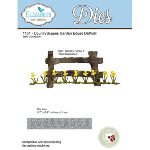 Elizabeth Craft Designs Countryscapes Garden Edges Daffodil