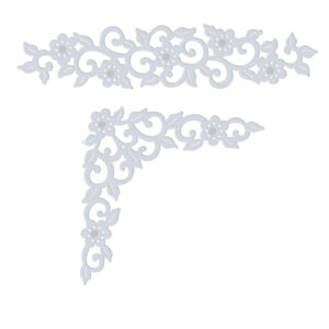 Sue Dix Swirling Floral Border & Corner Sweet Dixie Cutting Die