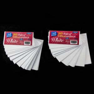 160 Card Strips White 147 x 76240gsm Size 147mm X 76mm