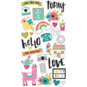 Simple Stories 6x12 Chipboard Oh Happy Day