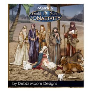 Debbi Moore Designs Build A Scene 3d Nativity Collection Usb Key