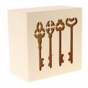 Deep Box - Key Pattern Lid11x11x6cm