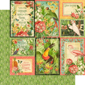 Graphic 45 Hypnotic Horizons 12x12 Paper Packs Of 5 Sheets