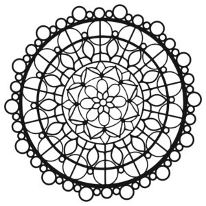 The Crafters Workshop 12x12 Stencil Beaded Mandala