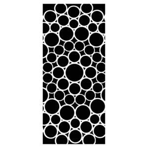 The Crafters Workshop 4x9 Slimline Stencil Bubbled Circles