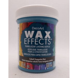 DecoArt Cobalt Turquoise 4oz Wax Effects Encaustic Acrylic