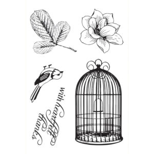 Artdeco Creations 4 X 6" Stamp Set - Songbird