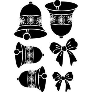 Card-io Merrily On High A7 Clear Stamp Set