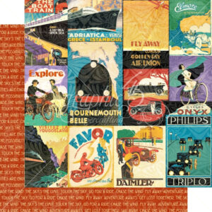 Graphic 45 Chase The Wind 12x12 Paper Packs Of 5 Sheets