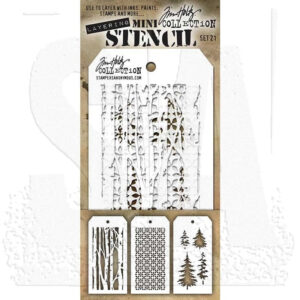 Art Gone Wild Mini Stencil Set 21