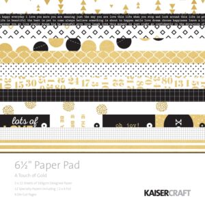 Kaisercraft A Touch Of Gold 6.5 Inch Paper