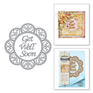 Spellbinders Get Well Soon Scalloped Circle