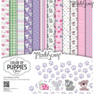 Elizabeth Craft Designs 12"x12" Color Of Puppies Girl