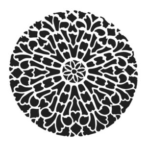 The Crafters Workshop 6x6 Stencil Old Circle Grate