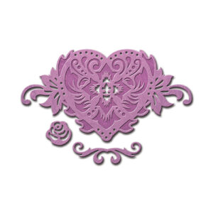 Spellbinders Floral Heart Accent