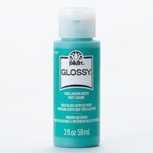 Laguna Green Folkart Glossy Acrylic Paints - 2 Oz
