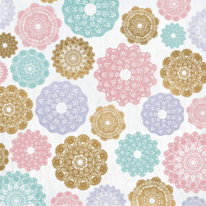 Kaisercraft 12x12 Specialty Foil Pretty Doily Packs Of 10 Sheets
