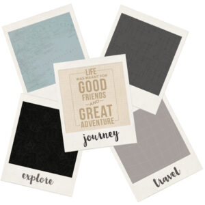 Kaisercraft 12x12 Die Cut Paper Polaroids