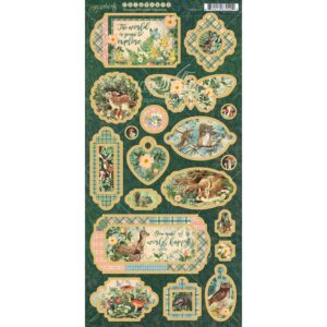 Graphic 45 Woodland Friends Chipboard