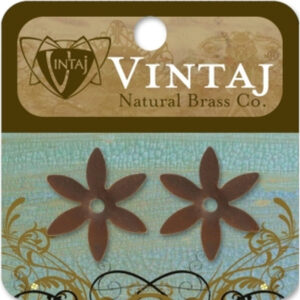 Vintaj Natural Brass Co. 6 Petal Cut Out
