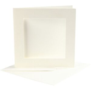 Creativ Window Card 12.5x12.5cm X10 Off-white