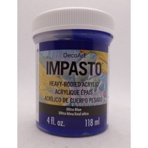 DecoArt Ultra Blue 4oz Traditions Impasto Paint