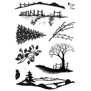 Card-io Peaceful Panorama A6 Clear Stamp