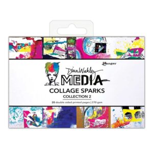 Ranger Dina Wakley Media Collage Sparks - Collection 2