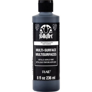 Metallic Charcoal Folkart Multi-surface Specialty Colours 8oz