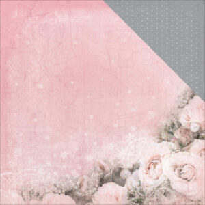 Kaisercraft Silver Bells Pink Flowers 12x12 Scrapbook