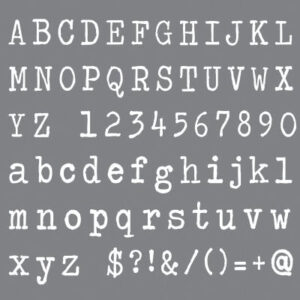 DecoArt Typeface 8x8 Stencil