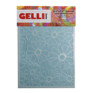Gelli Arts Flower Stencil (For Use With 5x7 Plate)