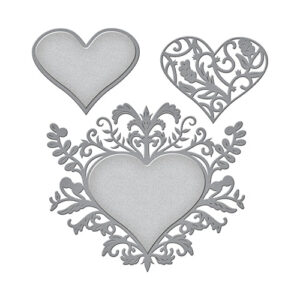 Spellbinders Botanical Heart Pair